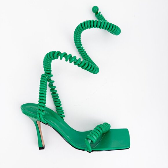 Bottega Veneta Stretch Sandal Curl Rubber Spiral Wire Nappa - Picture 5 of 16